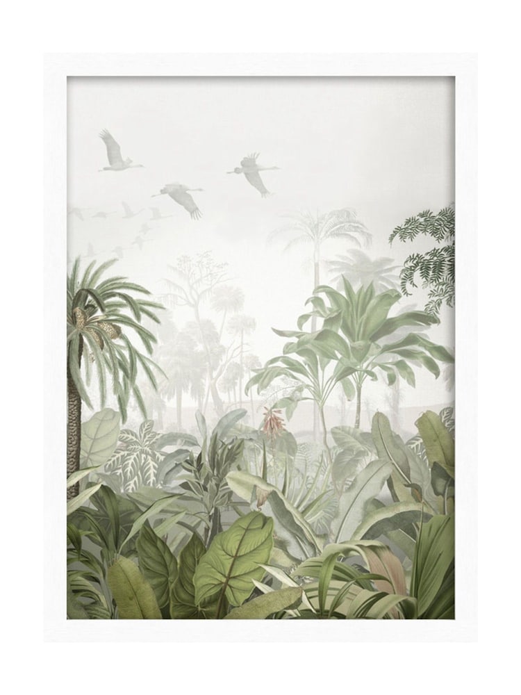 Graham & Brown Multicolour Paradise Jungle Green White Frame - Image 2 of 4