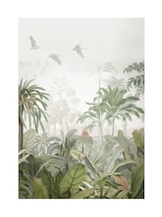 Graham & Brown Multicolour Paradise Jungle Green White Frame - Image 4 of 4