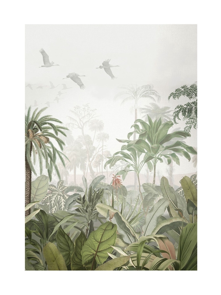 Graham & Brown Multicolour Paradise Jungle Green White Frame - Image 4 of 4