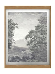 Graham & Brown Sage Sketch Forest Sunset Wood Frame - Image 2 of 4