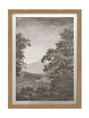 Graham & Brown Multicolour Sketch Forest Taupe Wood Frame - Image 2 of 4