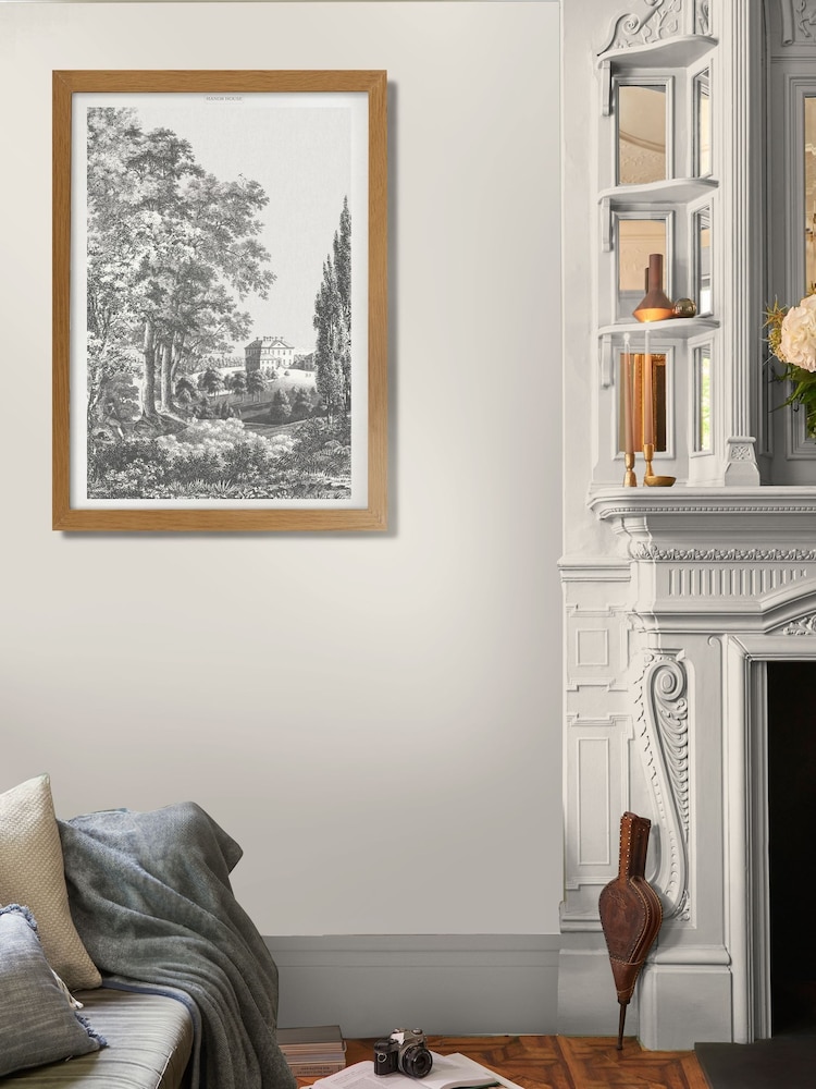 Graham & Brown Black/White Stately Manor Wood Frame - Image 1 of 4