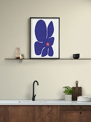 Graham & Brown Multicolour Abstract Flower Black Frame - Image 1 of 4