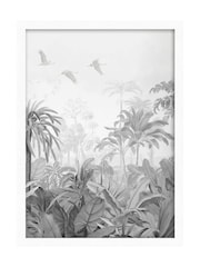 Graham & Brown Multicolour Paradise Jungle Mono White Frame - Image 2 of 4