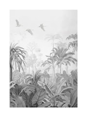 Graham & Brown Multicolour Paradise Jungle Mono White Frame - Image 4 of 4