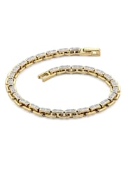 The Diamond Store White 8 Inch Havana Lab Men Diamond Box Set Bracelet 0.85ct in 18K Gold Vermeil - Image 8 of 8