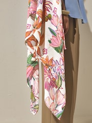 Bright Pink Sketch Floreale - Sciarpa leggera - Immagine 4 di 7