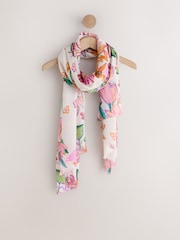 Bright Pink Sketch Floreale - Sciarpa leggera - Immagine 5 di 7