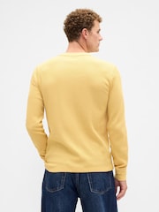 Amarillo - Gap Waffle Knit Camiseta Crewneck - Imagen 2 de 5