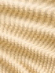 Gap Yellow Waffle Knit Crew Neck T-Shirt - Image 5 of 5