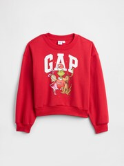 Gap Red Dr Seuss Oversized Wedge Logo Sweatshirt (4-13yrs) - Image 1 of 3