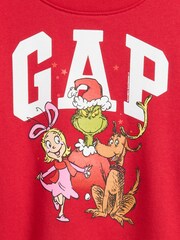 Gap Red Dr Seuss Oversized Wedge Logo Sweatshirt (4-13yrs) - Image 3 of 3