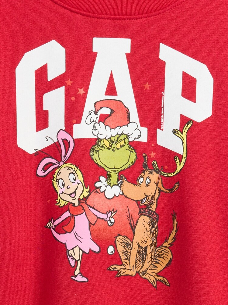 Gap Red Dr Seuss Oversized Wedge Logo Sweatshirt (4-13yrs) - Image 3 of 3