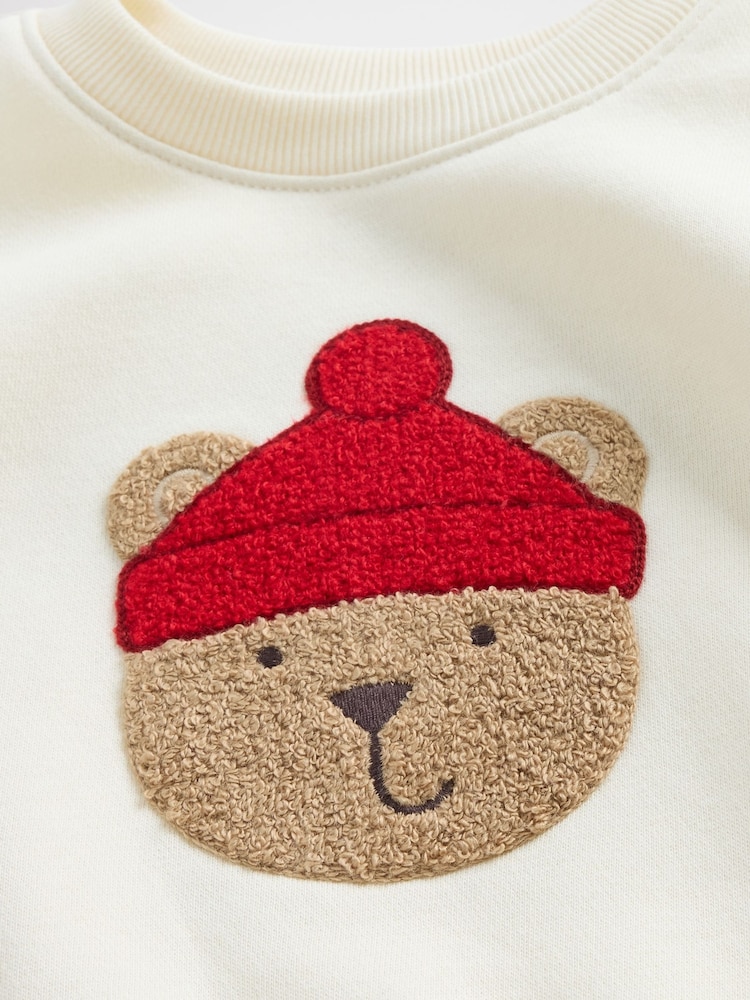 Gap Cream VintageSoft Brannan Bear Outfit Sweat Top & Joggers Set (0-24mths) - Image 3 of 3 Gap Cream VintageSoft Brannan Bear Outfit Sweat Top & Joggers Set (0-24mths) - Image 3 of 3