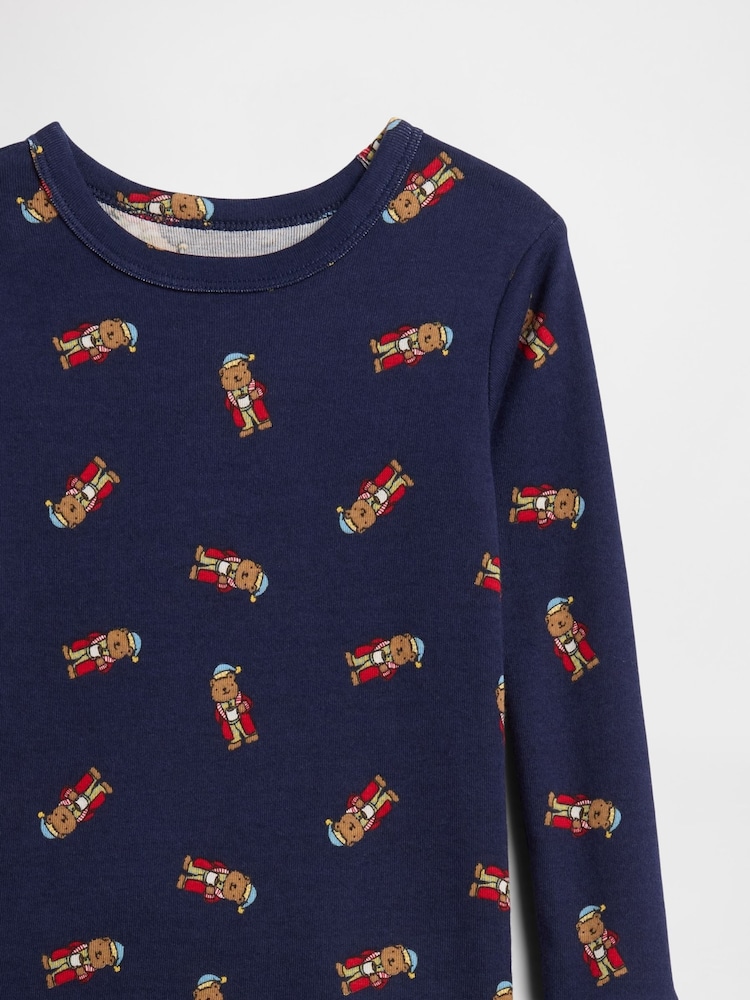 Gap Navy Blue Cotton Brannan Bear Pyjamas Set (6mths-5yrs) - Image 3 of 3 Gap Navy Blue Cotton Brannan Bear Pyjamas Set (6mths-5yrs) - Image 3 of 3