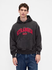 Gap Black Stranger Things Heavyweight Hoodie - Image 1 of 4