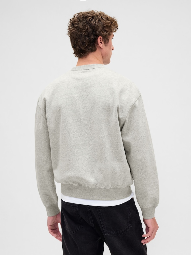 Gap Grey Vintage Soft Oversized Logo Sweatshirt - Image 2 of 4