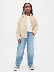 Gap Blue High Waisted Easy Barrel Jeans (4-13yrs) (4-13yrs) - Image 3 of 6