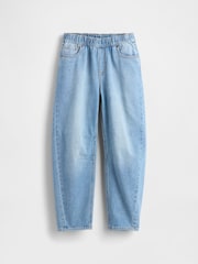 Gap Blue High Waisted Easy Barrel Jeans (4-13yrs) (4-13yrs) - Image 4 of 6