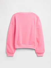 Gap Pink Oversized Graphic Sweatshirt (4-13yrs) - Image 2 of 3