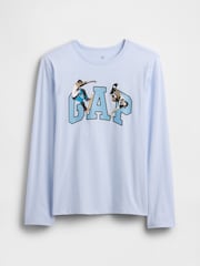 Gap Light Blue Graphic T-Shirt (4-13yrs) - Image 1 of 2