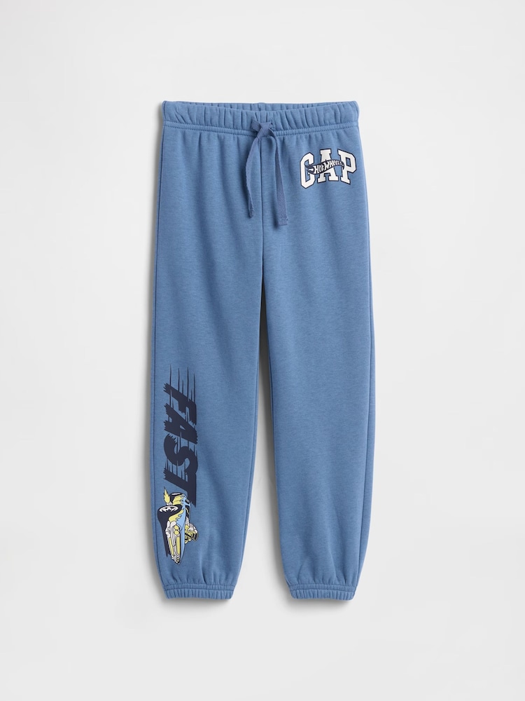 Gap Blue Hot Wheels Relaxed Pull On Logo Joggers (6mths-5yrs) - Image 1 of 3
