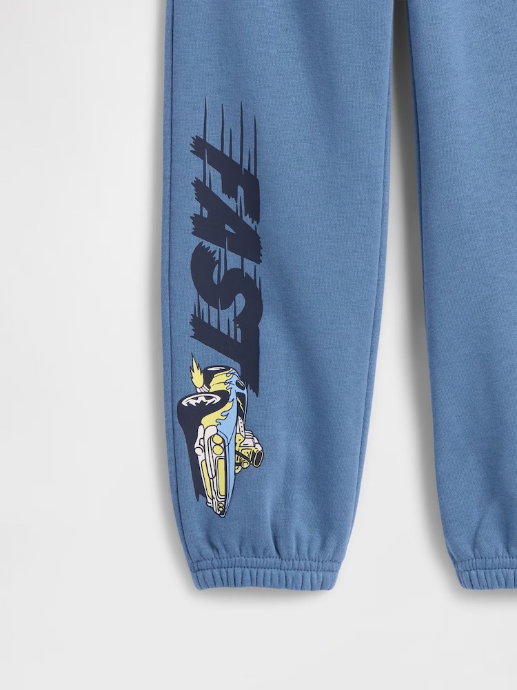 Gap Blue Hot Wheels Relaxed Pull On Logo Joggers (6mths-5yrs) - Image 3 of 3