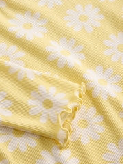 Gap Yellow Ribbed Print T-Shirt (6mths-5yrs) - Image 3 of 3