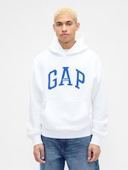 Gap White London Arch Logo Hoodie - Image 1 of 4