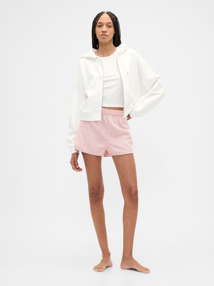 Gap Red Stripe Flannel Pyjama Shorts - Image 1 of 4 Gap Red Stripe Flannel Pyjama Shorts - Image 1 of 4