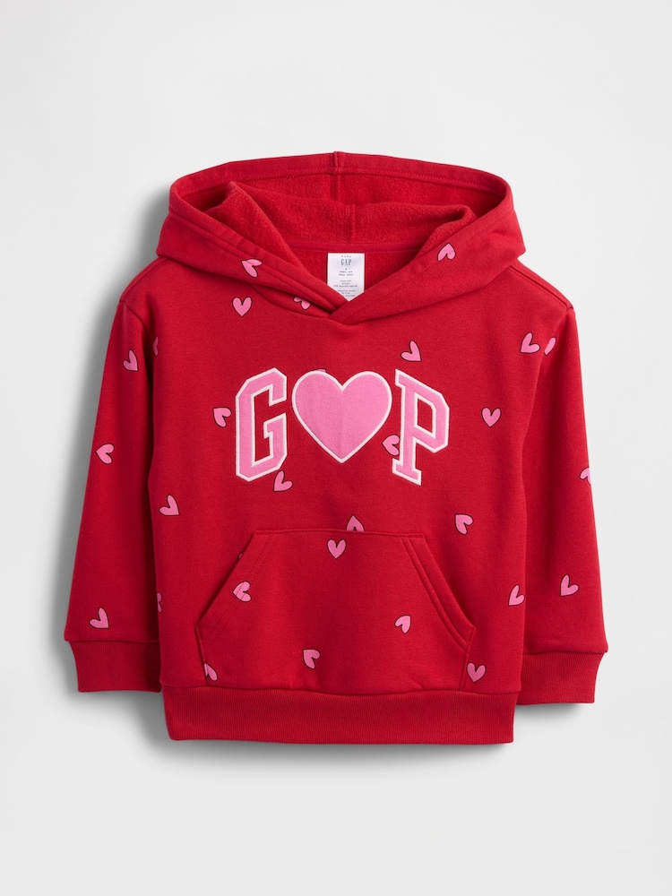 Gap Red Relaxed Logo Hoodie (6mths-5yrs) - Image 1 of 3 Gap Red Relaxed Logo Hoodie (6mths-5yrs) - Image 1 of 3