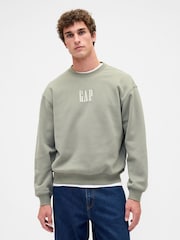 Gap Green Vintage Soft Oversized Logo Sweatshirt - Image 1 of 4