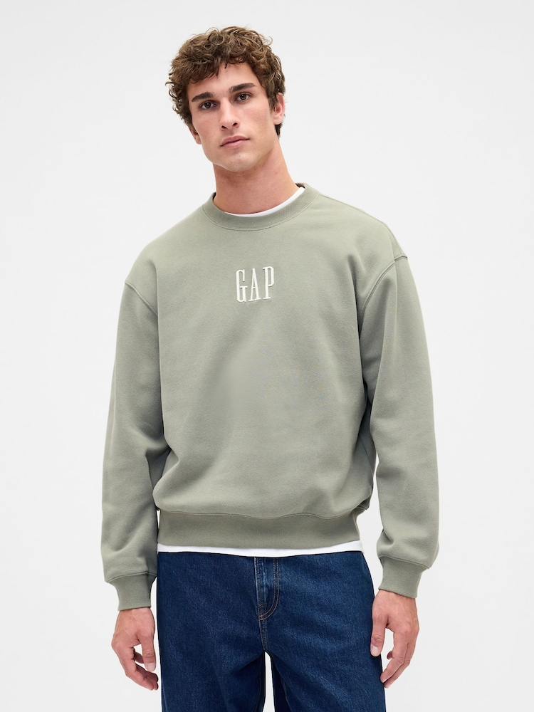 Gap Green Vintage Soft Oversized Logo Sweatshirt - Image 1 of 4
