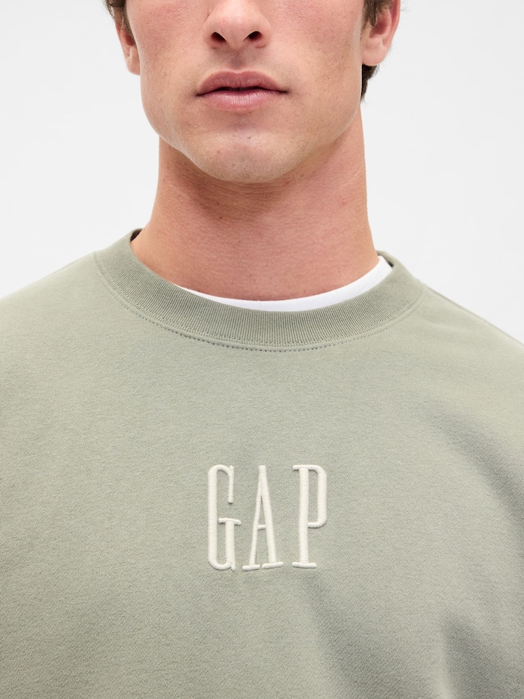 Gap Green Vintage Soft Oversized Logo Sweatshirt - Image 4 of 4