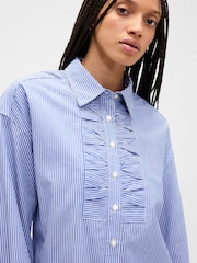 Gap Blue Oversized Shirt in Poplin - Image 4 of 5