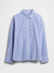 Gap Blue Oversized Shirt in Poplin - Image 5 of 5