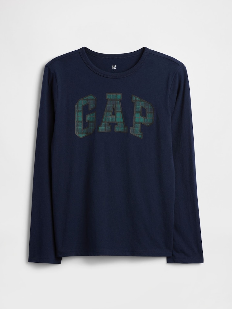 Gap Green Long Sleeve Graphic T-Shirt (4-13yrs) (4-13yrs) - Image 1 of 2 Gap Green Long Sleeve Graphic T-Shirt (4-13yrs) (4-13yrs) - Image 1 of 2