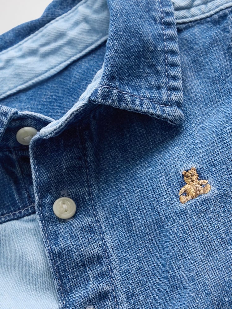 Gap Blue Two-Tone Denim Outfit Set (0-24mths) - Image 3 of 3 Gap Blue Two-Tone Denim Outfit Set (0-24mths) - Image 3 of 3