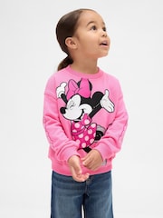 Gap Pink Disney VintageSoft Graphic Sweatshirt (6mths-5yrs) - Image 1 of 3