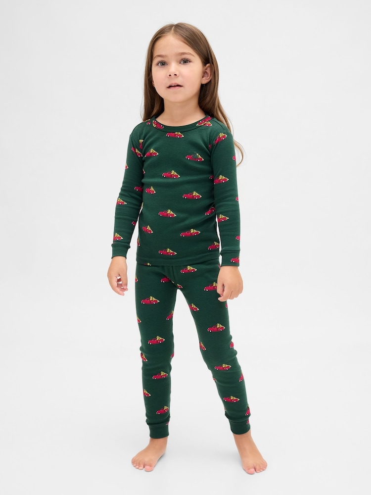 Buy Gap Green Matching Family Christmas Pyjamas Set (6mths-5yrs) from ...