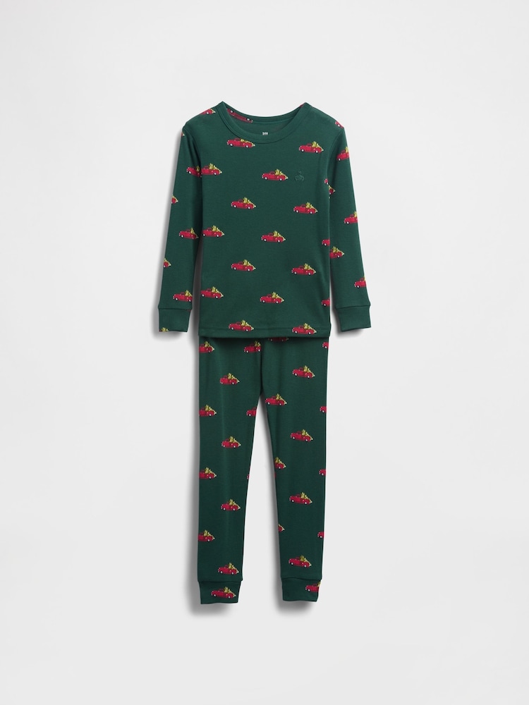 Buy Gap Green Matching Family Christmas Pyjamas Set (6mths-5yrs) from ...