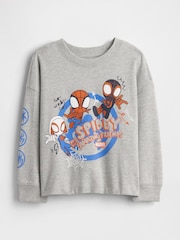 Gap Grey Marvel Graphic T-Shirt (6mths-5yrs) - Image 1 of 2