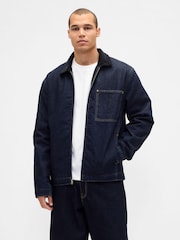Gap Denim Lined Zip Chore Jacket - Bild 1 von 5