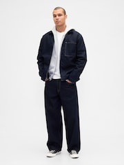 Gap Denim Lined Zip Chore Jacket - Bild 3 von 5