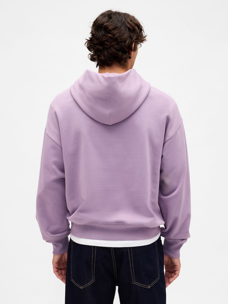 Gap Purple Heavyweight Oversized Hoodie - Image 2 of 4