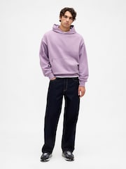 Gap Purple Heavyweight Oversized Hoodie - Image 3 of 4