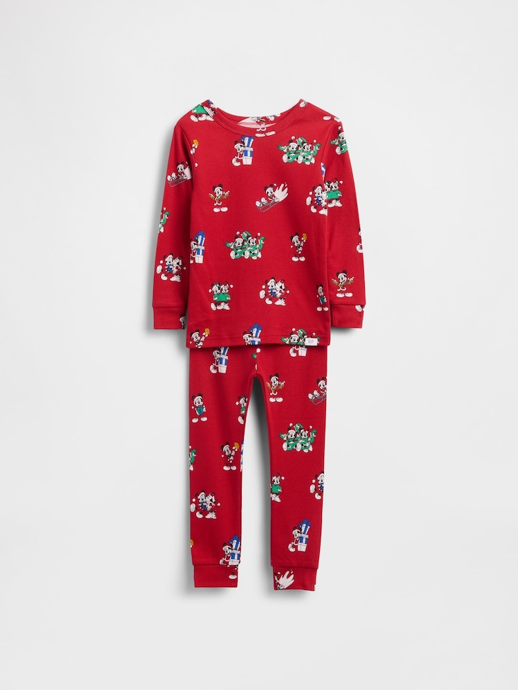 Gap Red and Disney Brushed Cotton Holiday Pyjamas Set (6mths-5yrs) (6mths-5yrs) - Image 1 of 2 Gap Red and Disney Brushed Cotton Holiday Pyjamas Set (6mths-5yrs) (6mths-5yrs) - Image 1 of 2