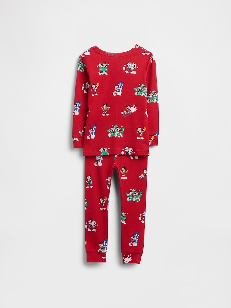 Gap Red and Disney Brushed Cotton Holiday Pyjamas Set (6mths-5yrs) (6mths-5yrs) - Image 2 of 2 Gap Red and Disney Brushed Cotton Holiday Pyjamas Set (6mths-5yrs) (6mths-5yrs) - Image 2 of 2
