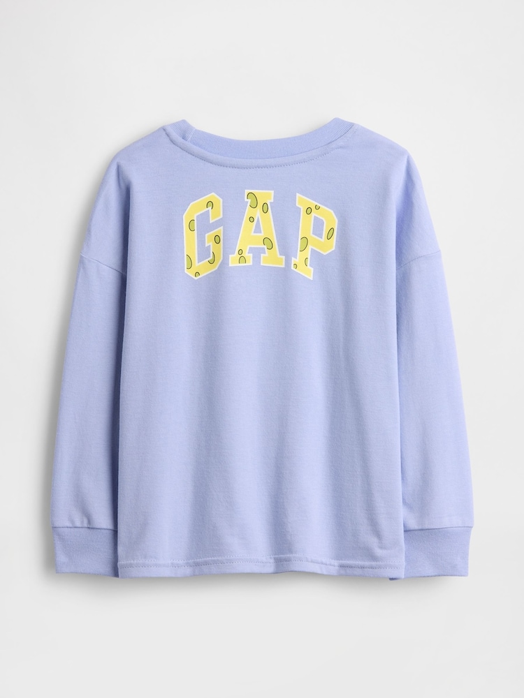 Gap Purple SpongeBob SquarePants Graphic Logo T-Shirt (6mths-5yrs) - Image 2 of 2 Gap Purple SpongeBob SquarePants Graphic Logo T-Shirt (6mths-5yrs) - Image 2 of 2