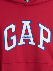 rdeča - Gap London Arch Logo Hoodie - Slika 4 iz 4